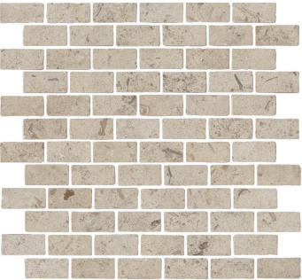 фото MBD013 Про Лаймстоун Антика 1 мозаичный бежевый матовый 32х30х0,9 декор (гранит) КЕРАМА МАРАЦЦИ