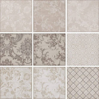 фото 5267 Марчиана микс бежевый 20*20 керамическая плитка КЕРАМА МАРАЦЦИ