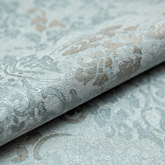 фото KM5405 Обои виниловые на флизелиновой основе Флора голубой, мотив КЕРАМА МАРАЦЦИ  1.06*10.05 КЕРАМА МАРАЦЦИ