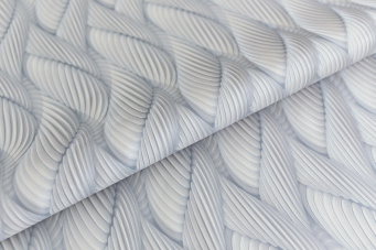 фото KM6905 Обои виниловые на флизелиновой основе Трессаж мотив, серый KЕРАМА МАРАЦЦИ КЕРАМА МАРАЦЦИ