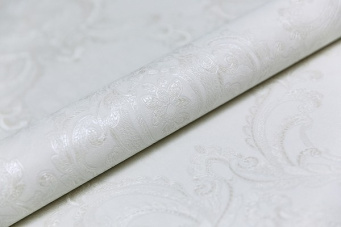 фото KM7701 Обои виниловые на флизелиновой основе Ориент мотив, белый KЕРАМА МАРАЦЦИ КЕРАМА МАРАЦЦИ