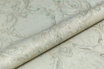 фото KM7705 Обои виниловые на флизелиновой основе Ориент мотив, зелёный KЕРАМА МАРАЦЦИ КЕРАМА МАРАЦЦИ