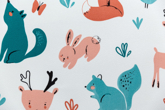 фото KM7806 Обои виниловые на флизелиновой основе Уик-энд мотив, оранжево-синий животные KЕРАМА МАРАЦЦИ КЕРАМА МАРАЦЦИ