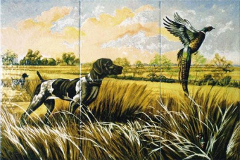 фото 4368/B Охота панно из 6 частей 20.1*20.1 КЕРАМА МАРАЦЦИ