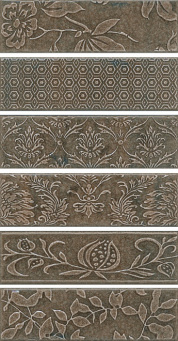 фото AD/C333/6x/2926 Панно Кампьелло серый из 6 частей 8,5х28,5 (размер каждой части) 51*28.5 КЕРАМА МАРАЦЦИ