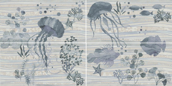 HGD/A374/4x/11144R Панно Маритимос 60*120 КЕРАМА МАРАЦЦИ Фото HGD/A374/4x/11144R Панно Маритимос 60*120 КЕРАМА МАРАЦЦИ