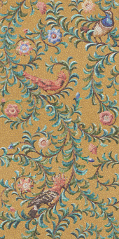 фото KMP2STA003BR3X Панно Райский сад золотой матовый обрезной (из 3-х частей 60x119,5x0,9) 180x119,5x0,9 КЕРАМА МАРАЦЦИ