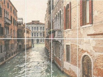 фото NT/A190/8x/8262 Панно Золотой пляж Venezia, панно из 8 частей 20х30 80*60 КЕРАМА МАРАЦЦИ