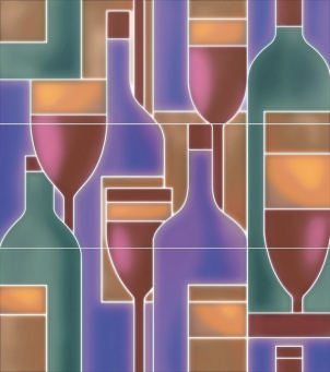 фото OS/A299/3x/15079 Панно Карминьяно матовый 45x40x0,8 КЕРАМА МАРАЦЦИ