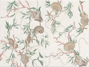 фото STG/A115/1/2/8200 Жемчужная нить панно из 2-х частей КЕРАМА МАРАЦЦИ