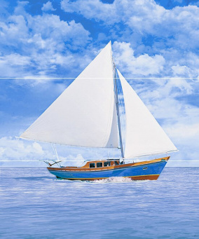 фото STG/A378/3x/7000 Читара Яхта 60*50 панно КЕРАМА МАРАЦЦИ