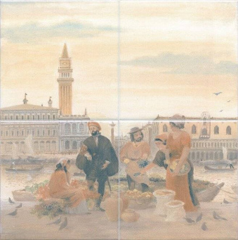 фото VB/A06/4x/17000 Панно Виченца, 4 части 15х15 (размер каждой части) 30*30 КЕРАМА МАРАЦЦИ