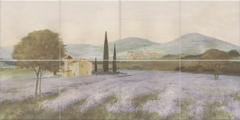 фото VB/A08/8x/17000 Панно Пикарди Лавандовое поле из 8 частей 15*15 (размер каждой части) 30*60 КЕРАМА МАРАЦЦИ