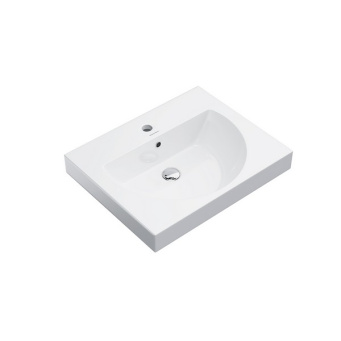 фото BG.wb.60 Раковина Buongiorno/Бонджорно подвесная/мебельная 60, белая глянцевая КЕРАМА МАРАЦЦИ