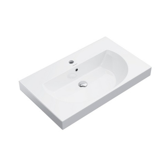 фото BG.wb.80 Раковина Buongiorno/Бонджорно подвесная/мебельная 80, белая глянцевая КЕРАМА МАРАЦЦИ