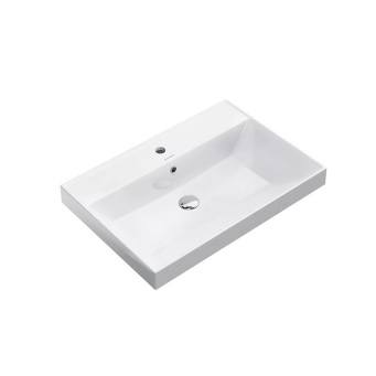 фото CU.wb.70 Раковина Cubo/Кубо подвесная/мебельная 70, белая глянцевая КЕРАМА МАРАЦЦИ