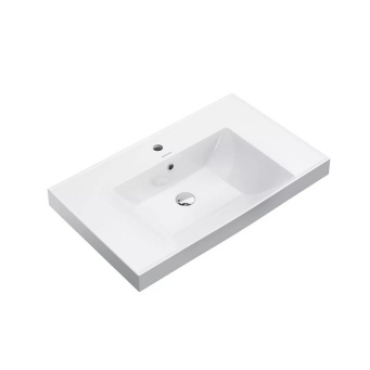 фото CU.wb.80 Раковина Cubo/Кубо подвесная/мебельная 80, белая глянцевая КЕРАМА МАРАЦЦИ