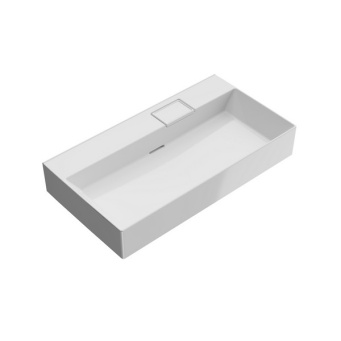 фото LO.wb.90.0 Раковина Logica/Лоджика мебельная/подвесная без отверстий 90, белая глянцевая КЕРАМА МАРАЦЦИ