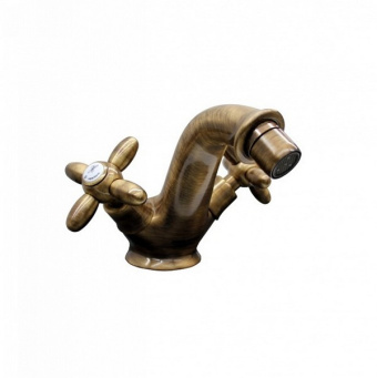 фото 9130KM.31.023 Смеситель для биде Muse/Муза вентильный с донным клапаном, потертая бронза КЕРАМА МАРАЦЦИ