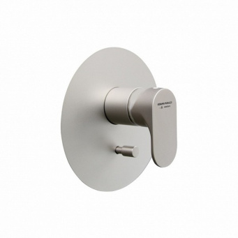 фото 69470EKM.M0.070 Встроенный однорычажный смеситель Ole/Оле для душа с переключат. на два потока, титановый атласный КЕРАМА МАРАЦЦИ