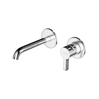 фото 71028KM.21.018 Смеситель для раковины Linea/Линеа однорычажный, настенный c внутр.частью, хром КЕРАМА МАРАЦЦИ