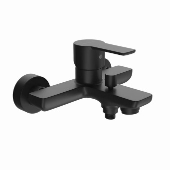 фото P4YO111B4KM Смеситель Sonata/Соната для ванны, матовый черный КЕРАМА МАРАЦЦИ