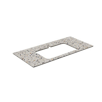 фото KM6012G0471RP100Ir2 Спец. изделие декоративное для полувстраиваемых раковин Бричиола 100 см, белый натуральный КЕРАМА МАРАЦЦИ