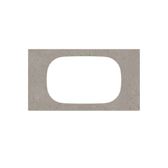 фото MA.2.0.SG519920R/90 Спец. изделие дек. для раковин, встр. сверху Magica/Маджика Риккарди 90 см, серый матовый (без отв.) КЕРАМА МАРАЦЦИ