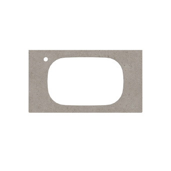 фото MA.2.1.SG519920R/90 Спец. изделие дек. для раковин, встраиваемых сверху Magica/Маджика Риккарди 90 см, серый матовый КЕРАМА МАРАЦЦИ