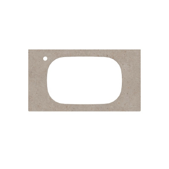 фото MA.2.1.SG540620R/90 Спец. изделие дек. для раковин, встраиваемых сверху Magica/Маджика Риккарди 90 см, бежевый матовый КЕРАМА МАРАЦЦИ