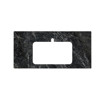 фото PL2.VT93/100T Спец. изделие декоративное для раковин, встраиваемых сверху Риальто 100 см, серый темный лаппат. КЕРАМА МАРАЦЦИ