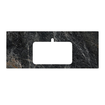 фото PL2.VT93/120T Спец. изделие декоративное для раковин, встраиваемых сверху Риальто 120 см, серый темный лаппатир. КЕРАМА МАРАЦЦИ