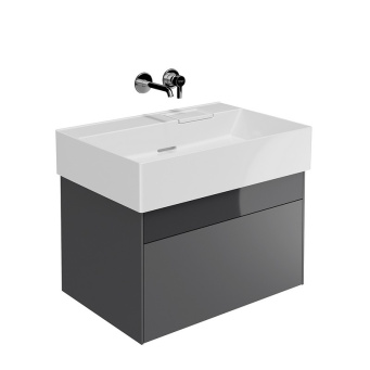 LOG.70.2/ST Тумба Logica/Лоджика подвесная 2 ящика 70 см, стальной серый КЕРАМА МАРАЦЦИ фото LOG.70.2/ST Тумба Logica/Лоджика подвесная 2 ящика 70 см, стальной серый КЕРАМА МАРАЦЦИ