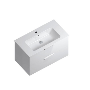 фото PI.F.85/WHT Тумба Piano Forte/Пиано Форте подвесная 85 см, 2 ящика, белый глянцевый КЕРАМА МАРАЦЦИ