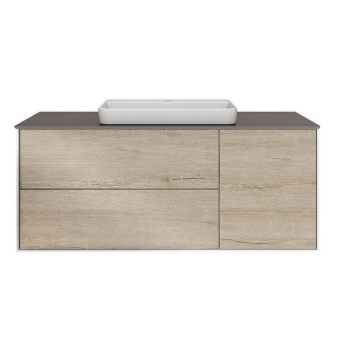 фото PLB.M.120.3/OAK.O Тумба Plaza Modern/Плаза Модерн подвесная 120 дуб орегон 3 ящика КЕРАМА МАРАЦЦИ