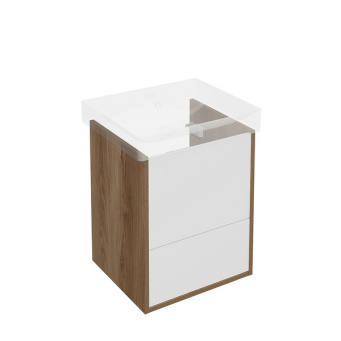 фото PRO.50.2/OLM Тумба Pro/Про подвесная 2 ящика 50, вяз КЕРАМА МАРАЦЦИ