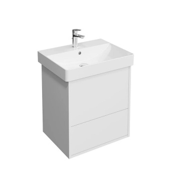 фото PRO.55.2/WHT.M Тумба Pro/Про подвесная 2 ящика 55, белая матовая КЕРАМА МАРАЦЦИ