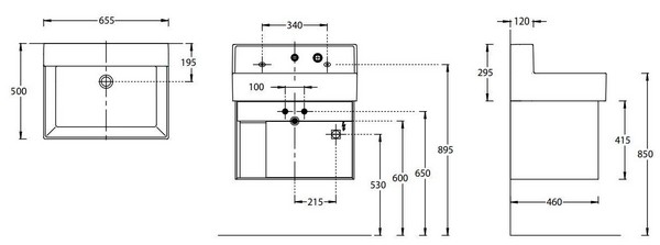LO.M.65/GRAY Тумба Logica M/Лоджика М подвесная 2 выдвижных ящика 65, серый КЕРАМА МАРАЦЦИ фото LO.M.65/GRAY Тумба Logica M/Лоджика М подвесная 2 выдвижных ящика 65, серый КЕРАМА МАРАЦЦИ