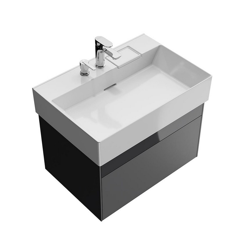 LOG.70.2/ST Тумба Logica/Лоджика подвесная 2 ящика 70 см, стальной серый КЕРАМА МАРАЦЦИ фото LOG.70.2/ST Тумба Logica/Лоджика подвесная 2 ящика 70 см, стальной серый КЕРАМА МАРАЦЦИ