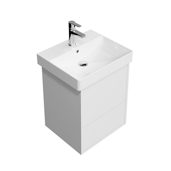 PRO.50.2/WHT Тумба Pro/Про подвесная 2 ящика 50, белая матовая КЕРАМА МАРАЦЦИ фото PRO.50.2/WHT Тумба Pro/Про подвесная 2 ящика 50, белая матовая КЕРАМА МАРАЦЦИ