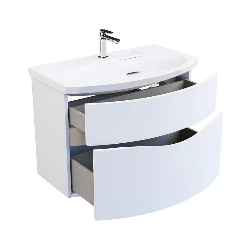RV.80/WHT.M Тумба Riva/Рива 80 см, белая матовая КЕРАМА МАРАЦЦИ фото RV.80/WHT.M Тумба Riva/Рива 80 см, белая матовая КЕРАМА МАРАЦЦИ