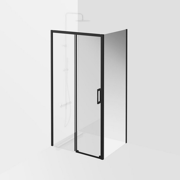 VE.80.FP.BLK.M Душевая боковая панель Vetro/Ветро, 80х195, матовый черный КЕРАМА МАРАЦЦИ фото VE.80.FP.BLK.M Душевая боковая панель Vetro/Ветро, 80х195, матовый черный КЕРАМА МАРАЦЦИ