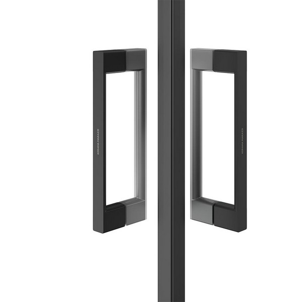 VE.90.SSD.BLK.M Душевой уголок Vetro/Ветро, раздвижной, квадратный, 90х90х195, матовый черный КЕРАМА МАРАЦЦИ фото VE.90.SSD.BLK.M Душевой уголок Vetro/Ветро, раздвижной, квадратный, 90х90х195, матовый черный КЕРАМА МАРАЦЦИ