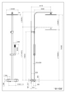 фото 61158KM.21.018 Душевая колонна Futura/Футура с термостатическим смесителем, хром КЕРАМА МАРАЦЦИ