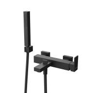 фото 66440KM.01.093 Смеситель для ванны Futura/Футура настенный дивертором ванна/душ, без лейки, матовый черный КЕРАМА МАРАЦЦИ