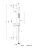 фото 69456KM.M0.070 Душевая стойка Ole/Оле без выхода для подачи воды, титановый атласный КЕРАМА МАРАЦЦИ