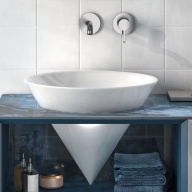 фото 71028EKM.21.018 Смеситель для раковины Linea/Линеа однорычажный настенный, хром глянец КЕРАМА МАРАЦЦИ