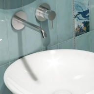 фото 71028EKM.21.018 Смеситель для раковины Linea/Линеа однорычажный настенный, хром глянец КЕРАМА МАРАЦЦИ