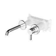фото 71028KM.21.018 Смеситель для раковины Linea/Линеа однорычажный, настенный c внутр.частью, хром КЕРАМА МАРАЦЦИ