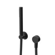 фото 857KM.01.093 Ручной душ Ole/Оле с держателем для лейки и шлангом, без выхода для подачи воды, матовый черный КЕРАМА МАРАЦЦИ